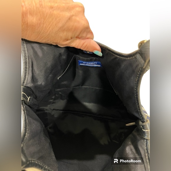 Burberry Blue Plaid Shoulder Bag w/COA - Picture 10 of 11